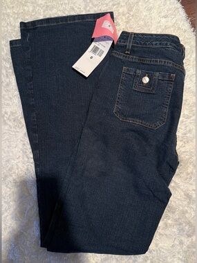 Womyn Dark Blue Boot Cut Jeans
